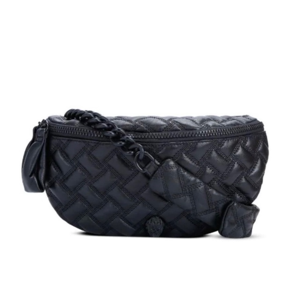 Kurt Geiger London Black Quilted Belt Bag/CrossBody Bag